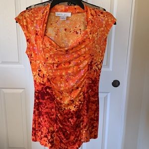 NWOT Mel & Jo stretchy top w ruching bodice. Super cute. Excellent condition